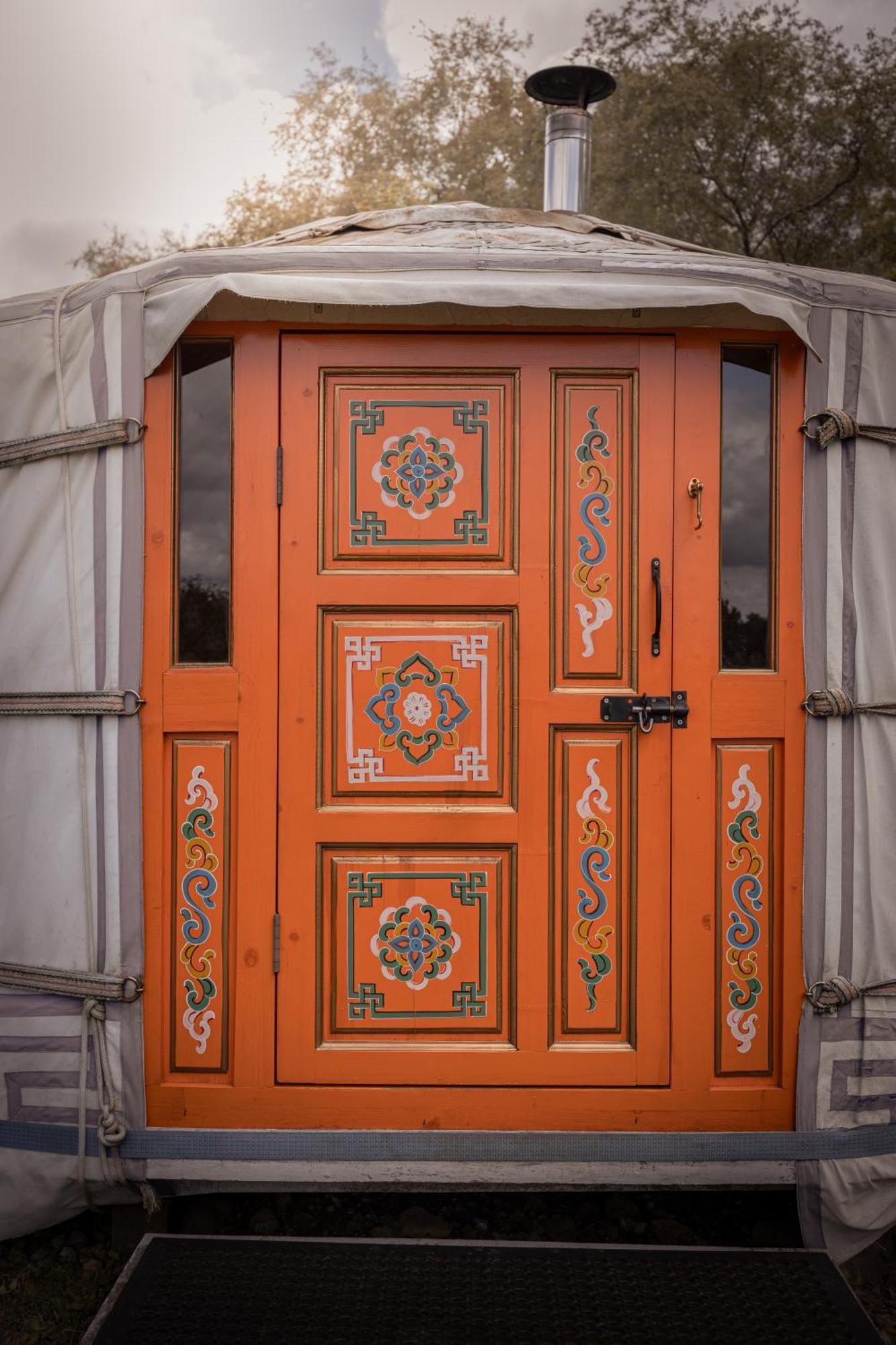 ホテル Gilfach Gower Farm Luxury Yurt With Hot Tub アンマンフォード エクステリア 写真